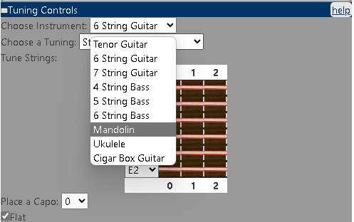 select the mandolin